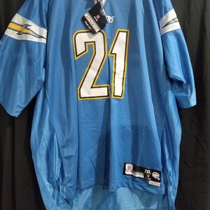 Reebok Blue Men's Jersey with White and Gold Accents